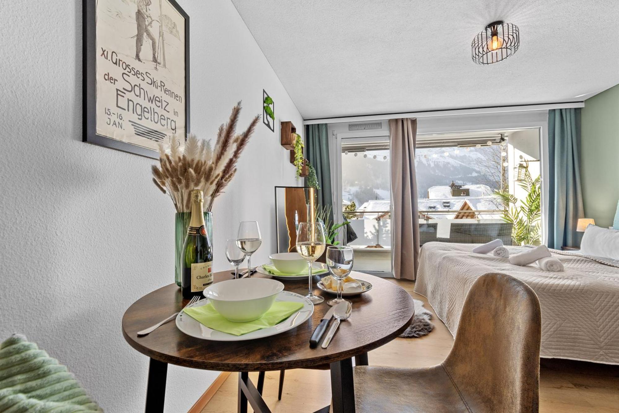 Zentrales Studio Mit Mega Bergblick, Titlis, Luzern, Lake, Kurpark Engelberg Exterior photo
